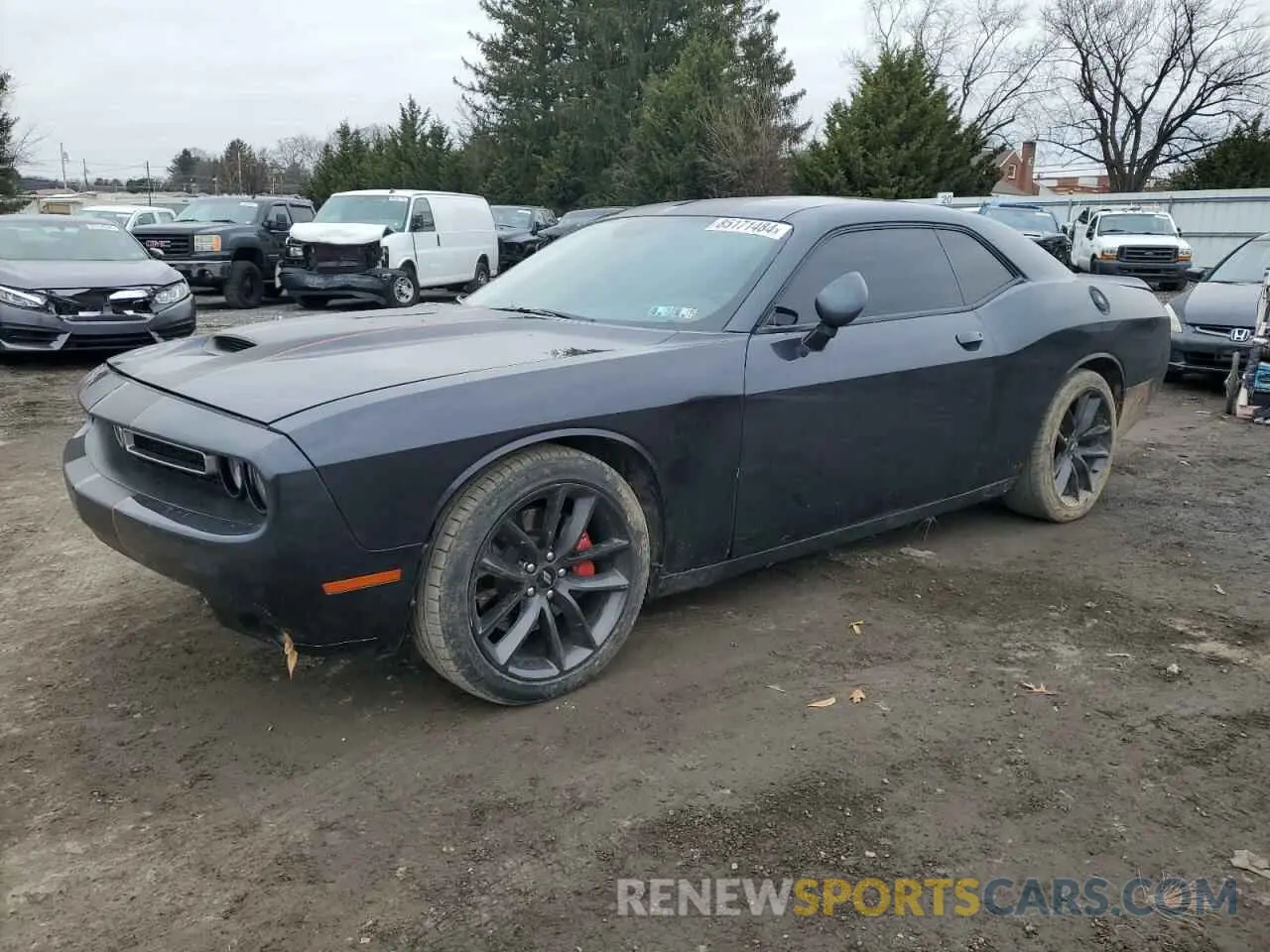 1 Photograph of a damaged car 2C3CDZBT8KH680276 DODGE CHALLENGER 2019
