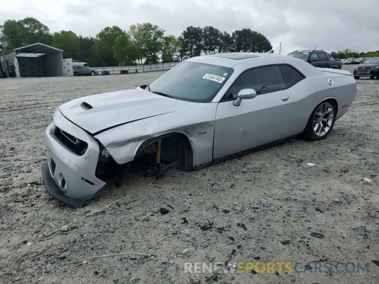 1 Photograph of a damaged car 2C3CDZBT9KH759245 DODGE CHALLENGER 2019