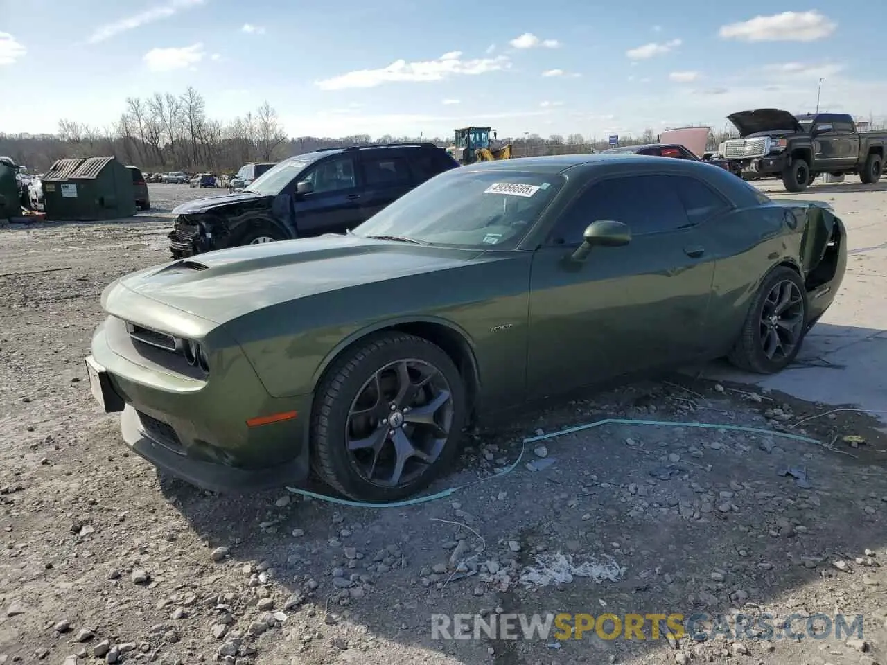 1 Photograph of a damaged car 2C3CDZBTXKH613775 DODGE CHALLENGER 2019