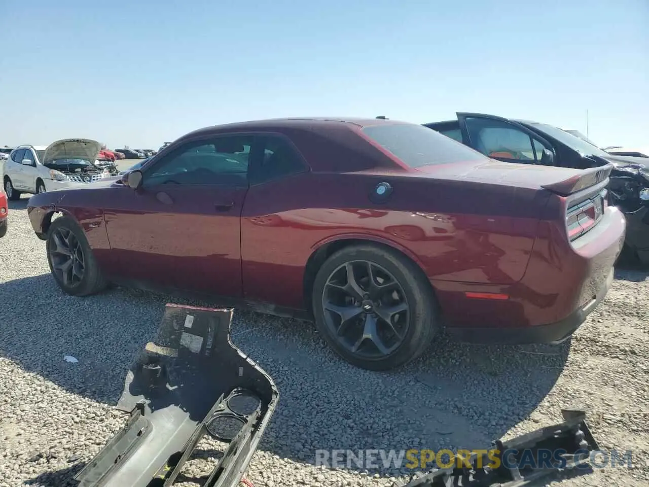 2 Photograph of a damaged car 2C3CDZBTXKH627689 DODGE CHALLENGER 2019