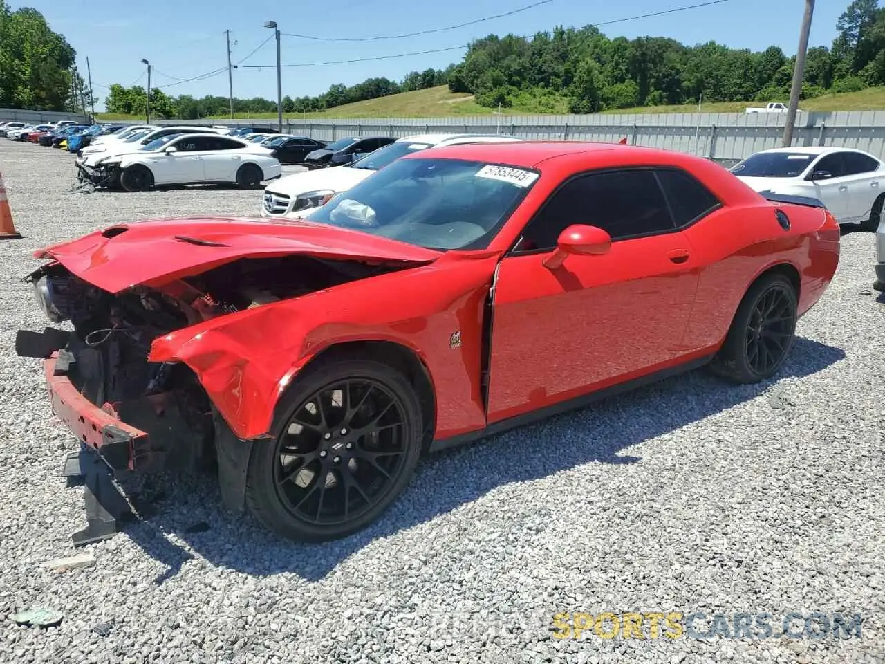 1 Photograph of a damaged car 2C3CDZFJ4KH741521 DODGE CHALLENGER 2019