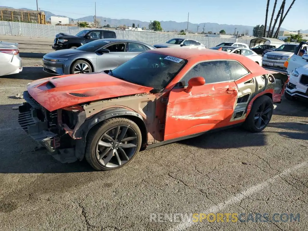 1 Photograph of a damaged car 2C3CDZFJ5KH574070 DODGE CHALLENGER 2019