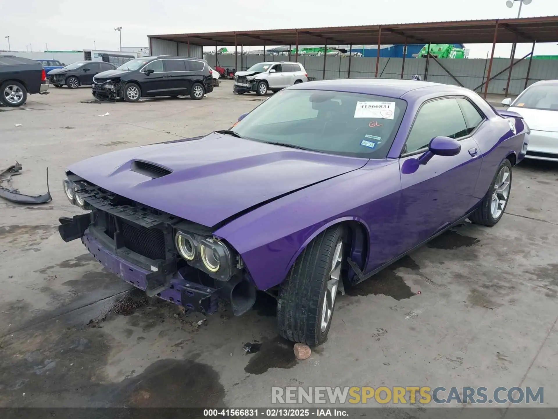 2 Photograph of a damaged car 2C3CDZJG8KH541396 DODGE CHALLENGER 2019