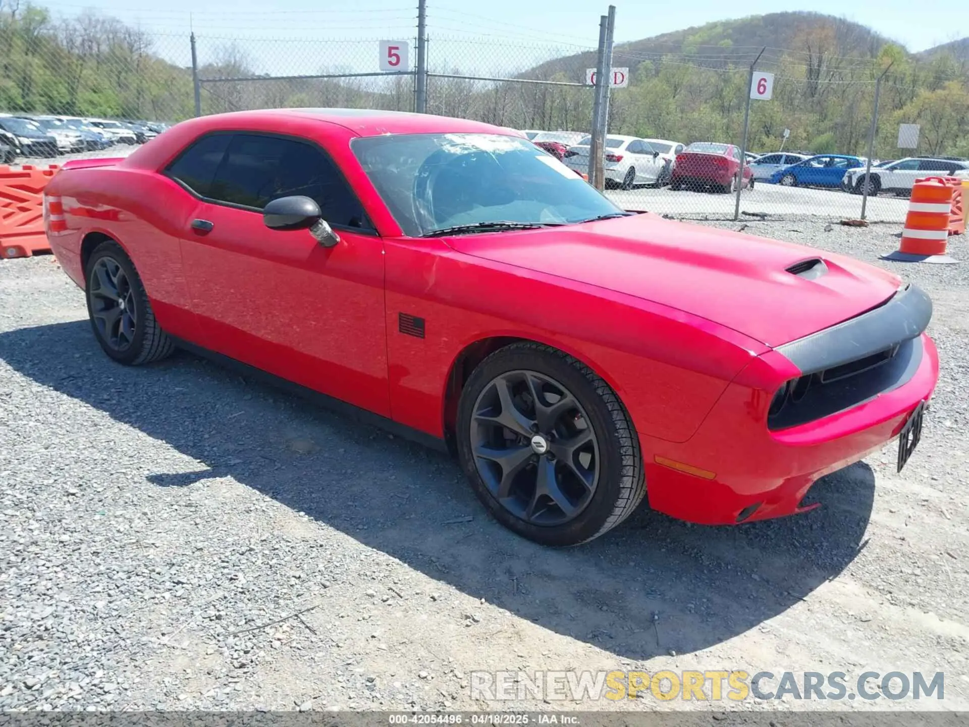 1 Photograph of a damaged car 2C3CDZJG9KH537048 DODGE CHALLENGER 2019