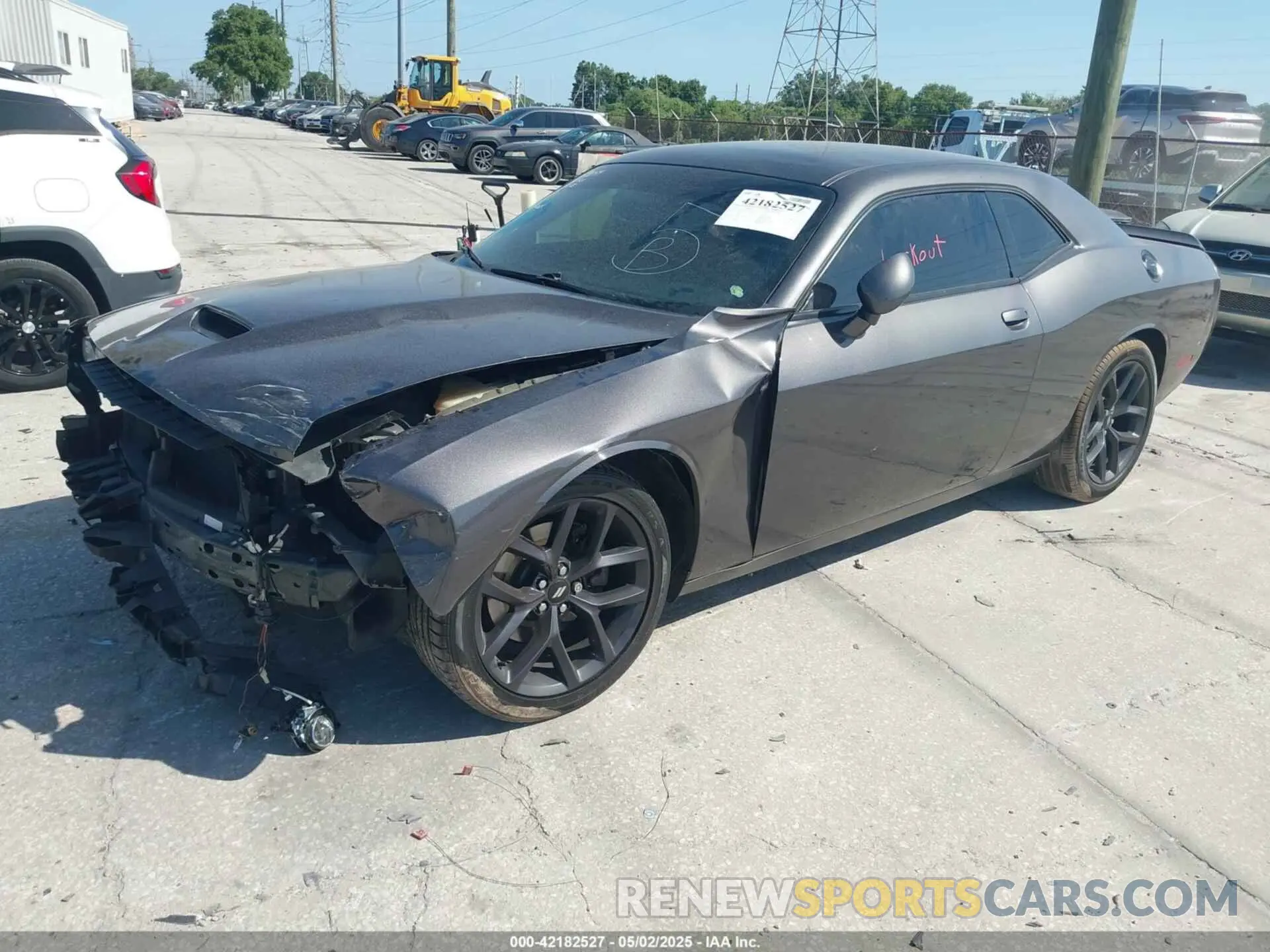 2 Photograph of a damaged car 2C3CDZJG9KH708803 DODGE CHALLENGER 2019