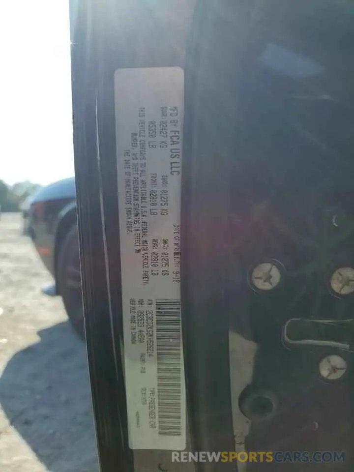 12 Photograph of a damaged car 2C3CDZKG2KH526214 DODGE CHALLENGER 2019