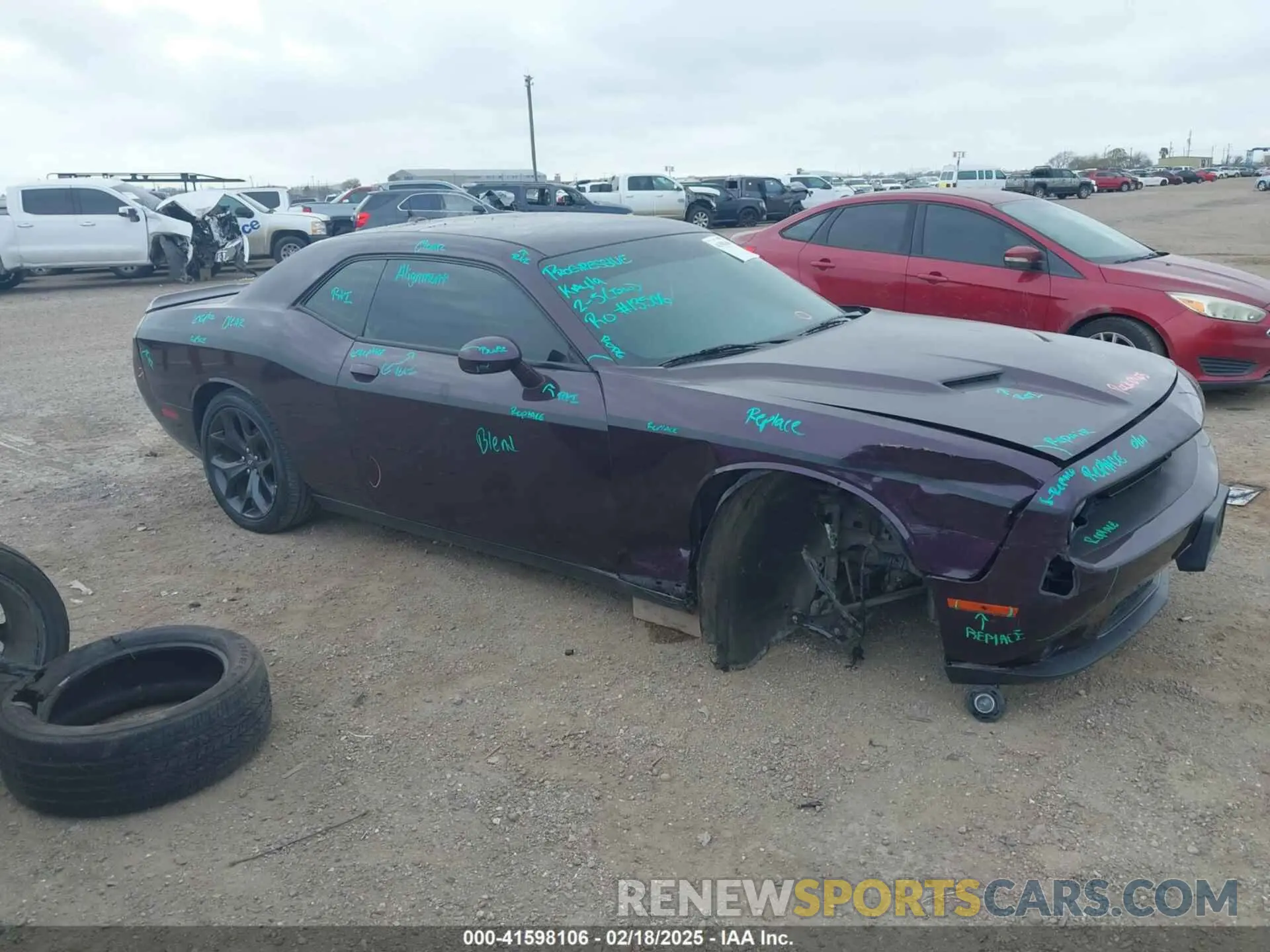 1 Photograph of a damaged car 2C3CDZAG1LH253771 DODGE CHALLENGER 2020