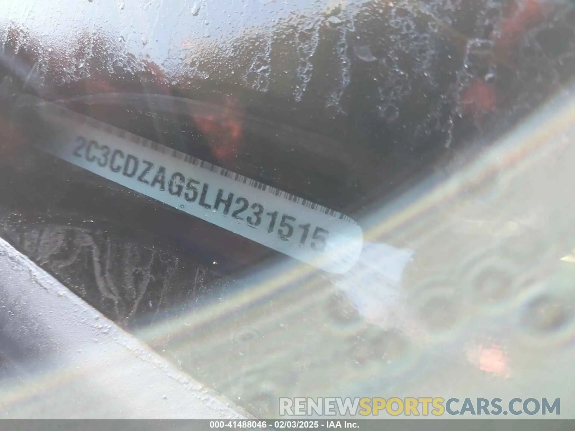 9 Photograph of a damaged car 2C3CDZAG5LH231515 DODGE CHALLENGER 2020