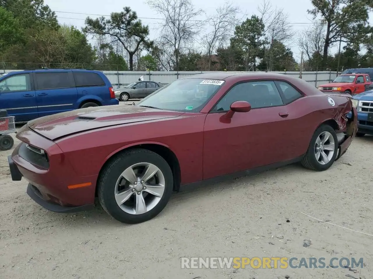 1 Photograph of a damaged car 2C3CDZAG8LH206771 DODGE CHALLENGER 2020