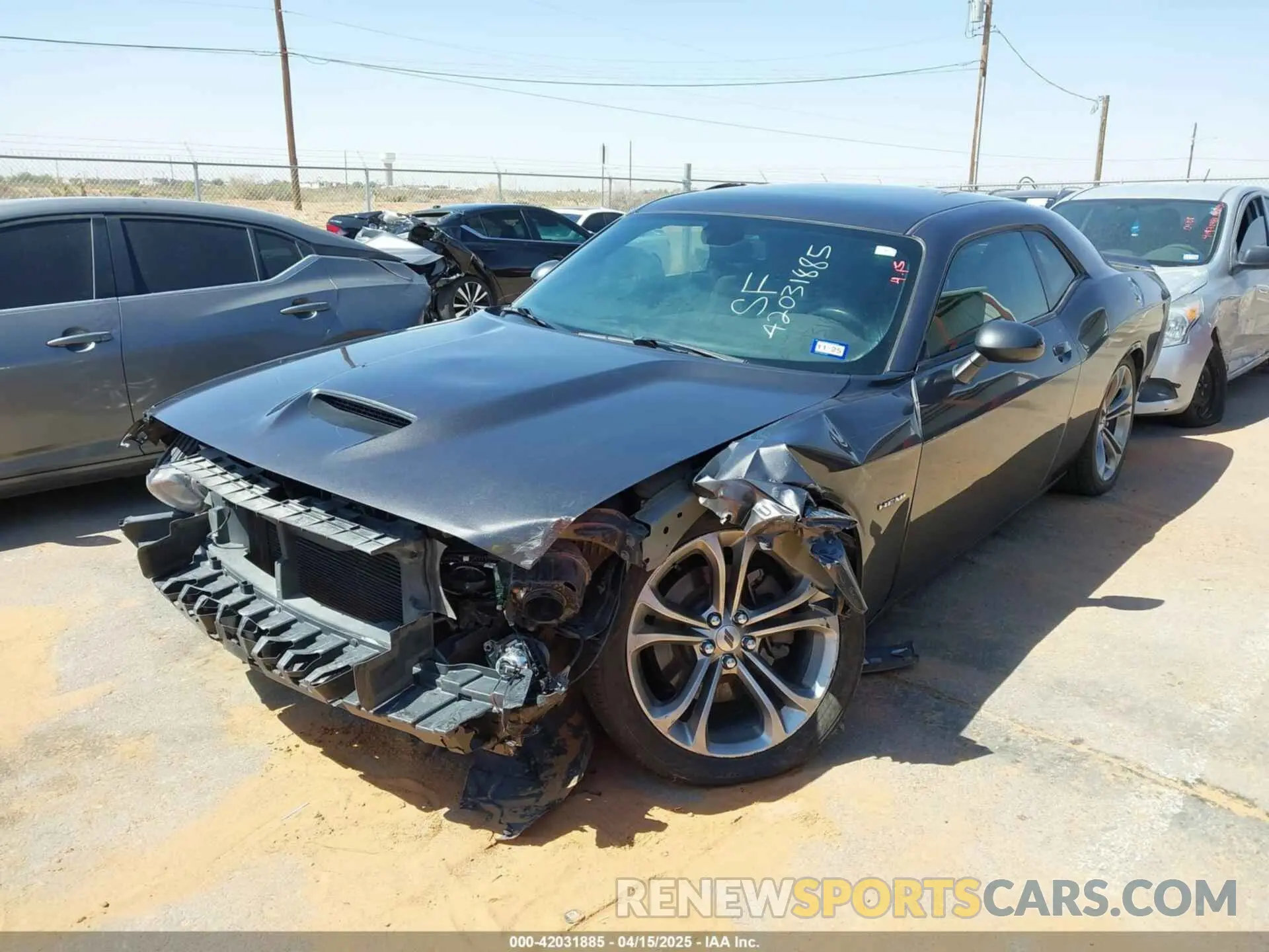 2 Photograph of a damaged car 2C3CDZBT4LH118375 DODGE CHALLENGER 2020