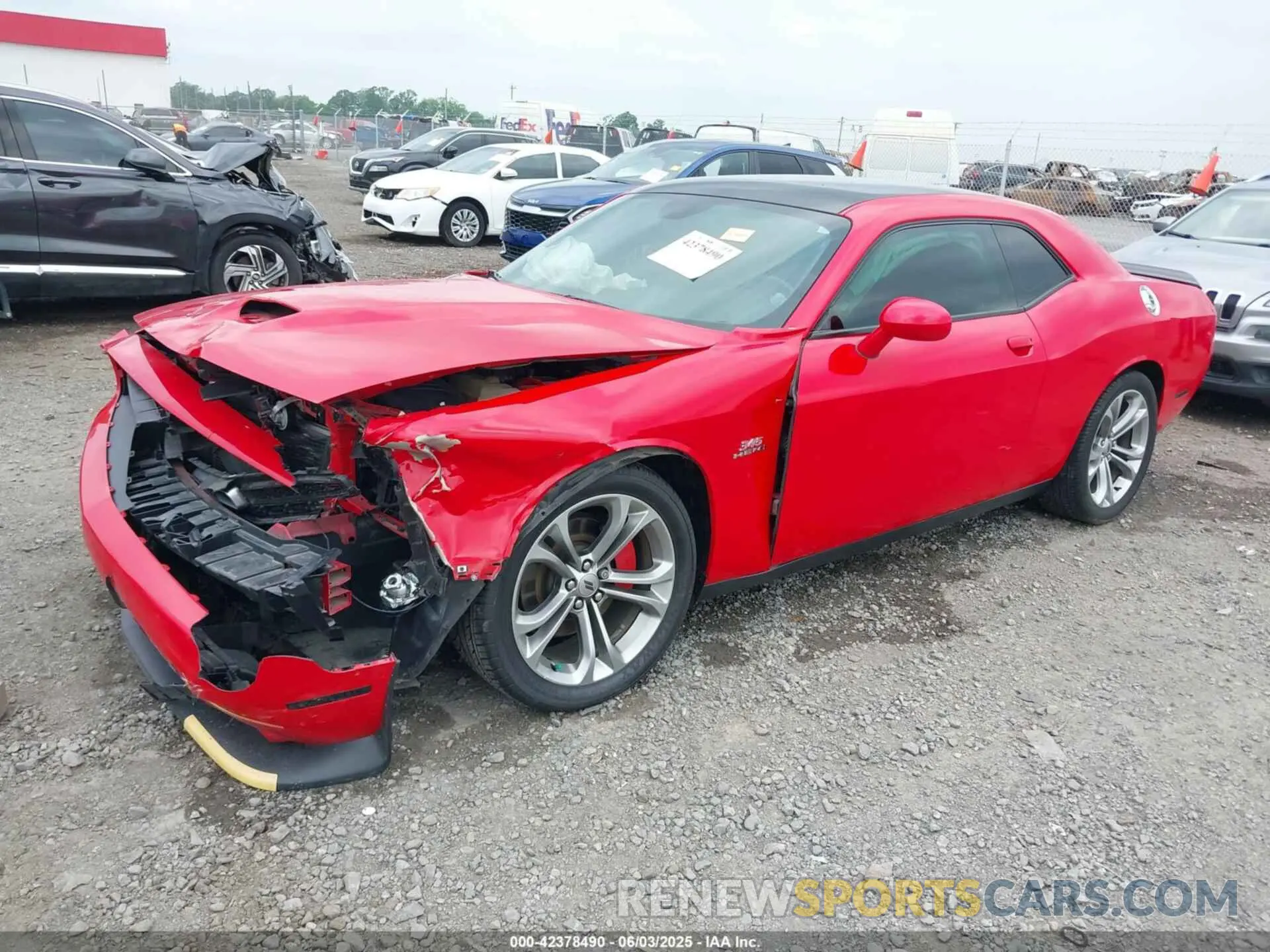 2 Photograph of a damaged car 2C3CDZBT5LH183882 DODGE CHALLENGER 2020