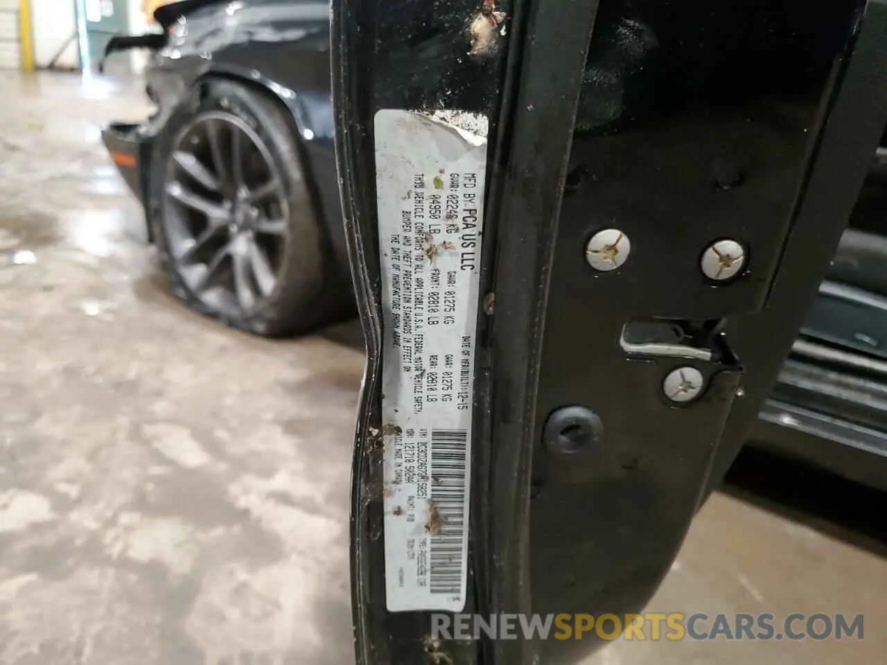 13 Photograph of a damaged car 2C3CDZFJ6LH206689 DODGE CHALLENGER 2020