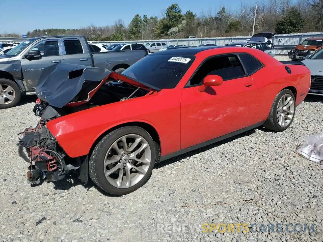 1 Photograph of a damaged car 2C3CDZJG5LH138607 DODGE CHALLENGER 2020