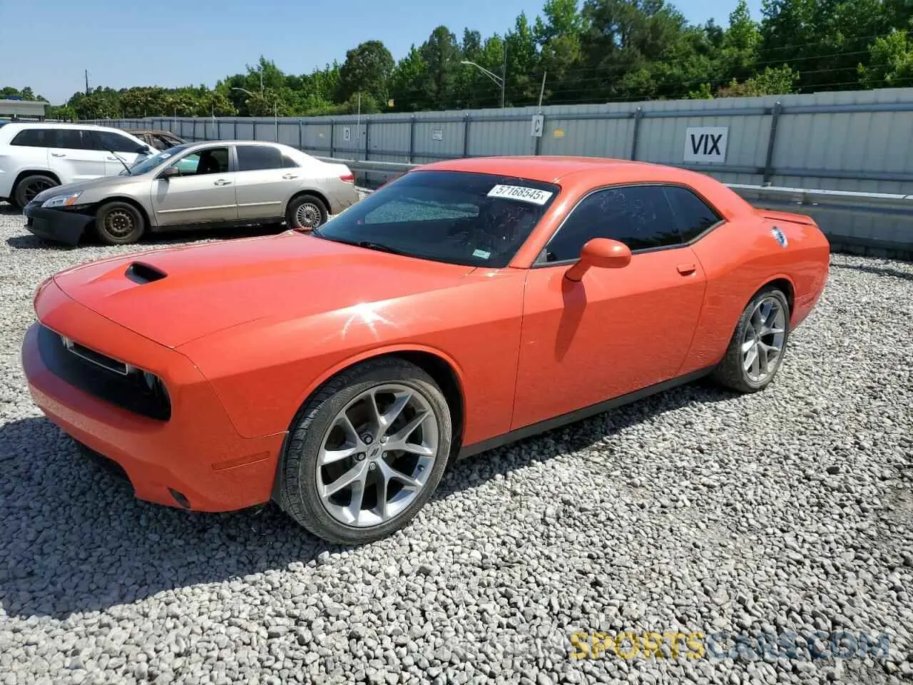 1 Photograph of a damaged car 2C3CDZJG7LH113191 DODGE CHALLENGER 2020