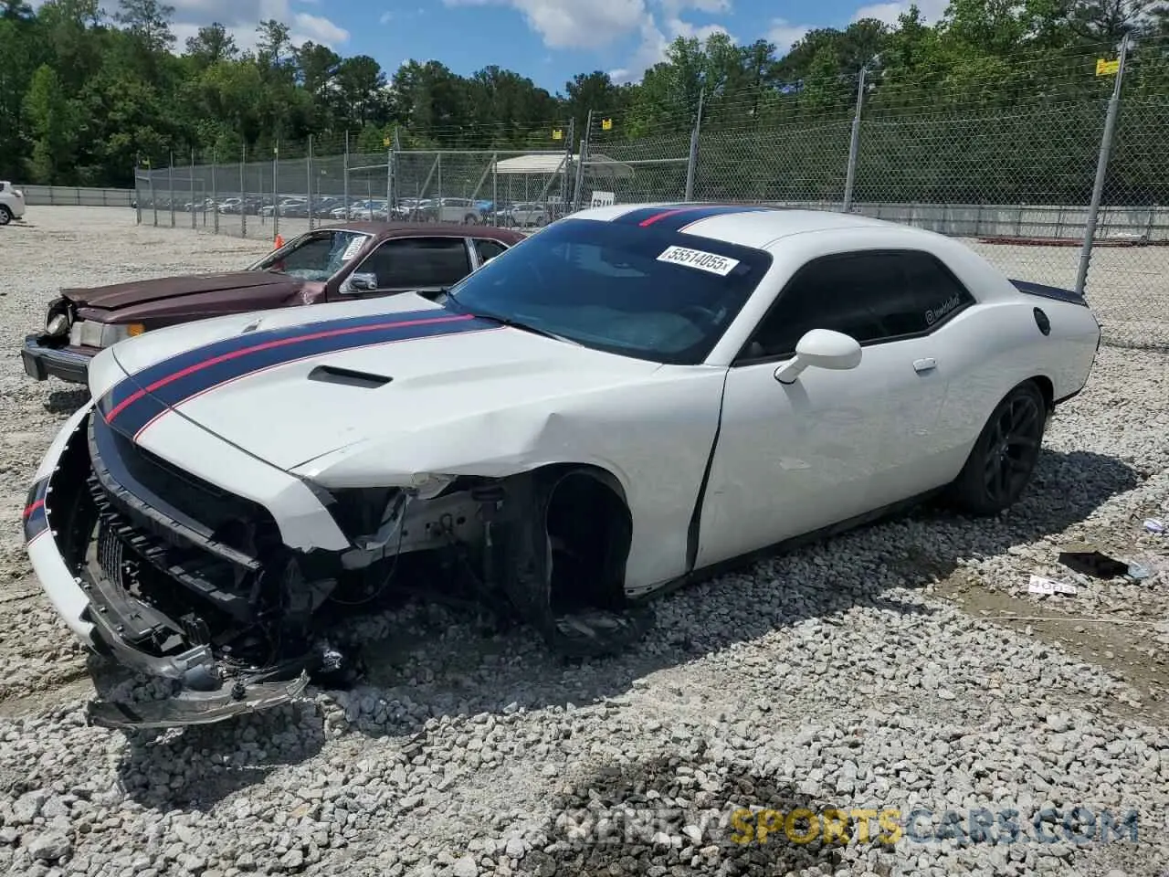 1 Photograph of a damaged car 2C3CDZAG0MH556008 DODGE CHALLENGER 2021