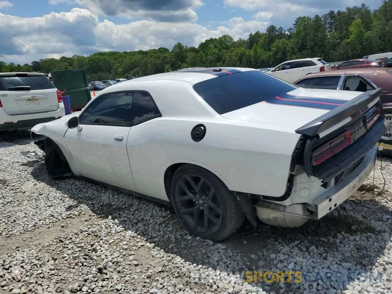2 Photograph of a damaged car 2C3CDZAG0MH556008 DODGE CHALLENGER 2021