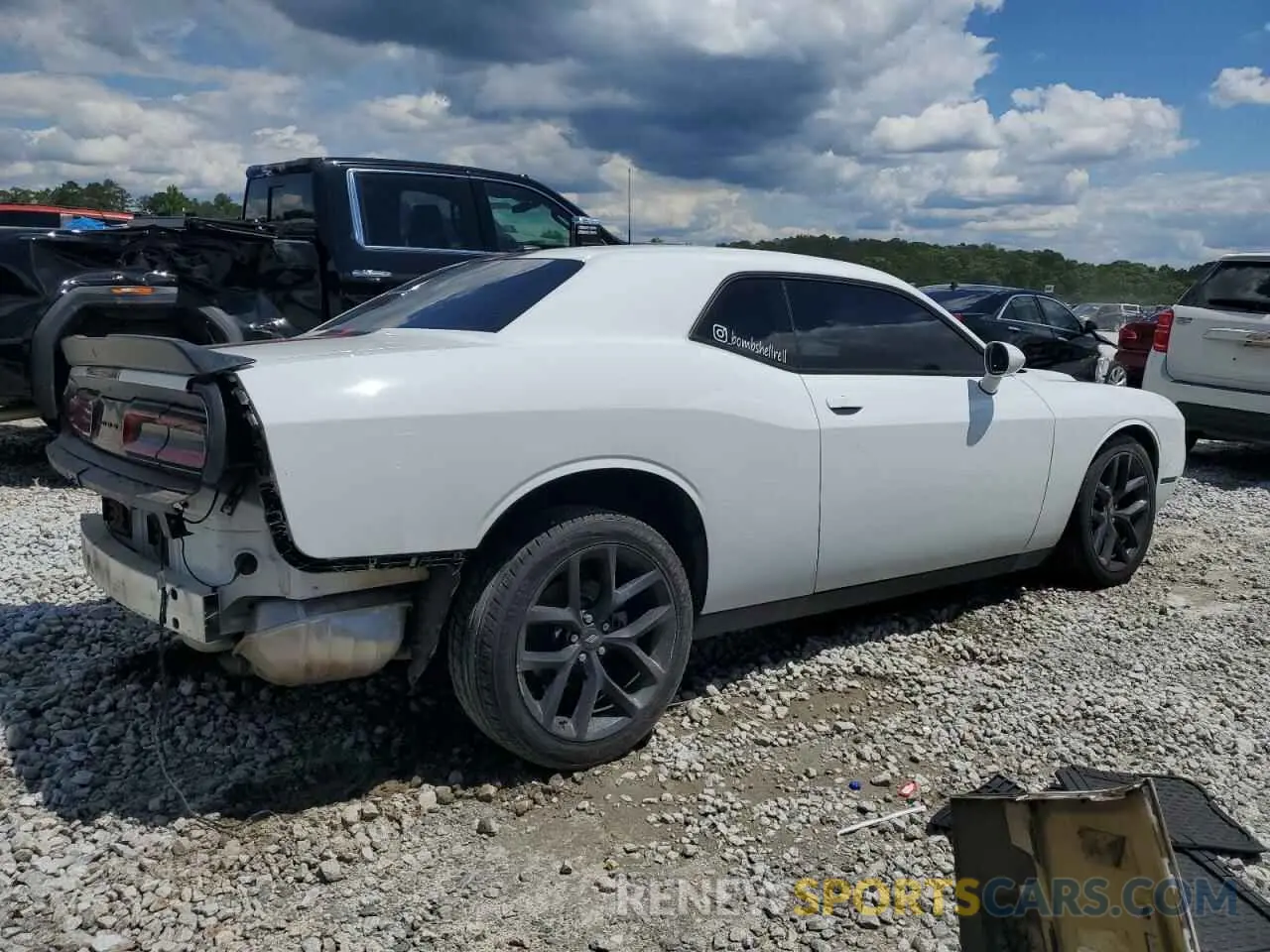 3 Photograph of a damaged car 2C3CDZAG0MH556008 DODGE CHALLENGER 2021