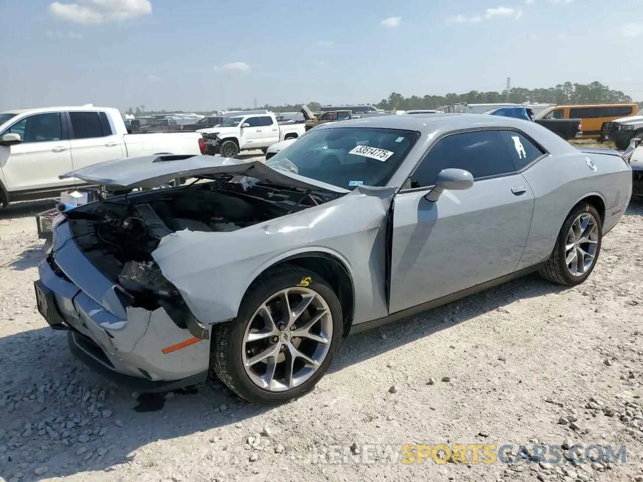 1 Photograph of a damaged car 2C3CDZAG0MH614098 DODGE CHALLENGER 2021