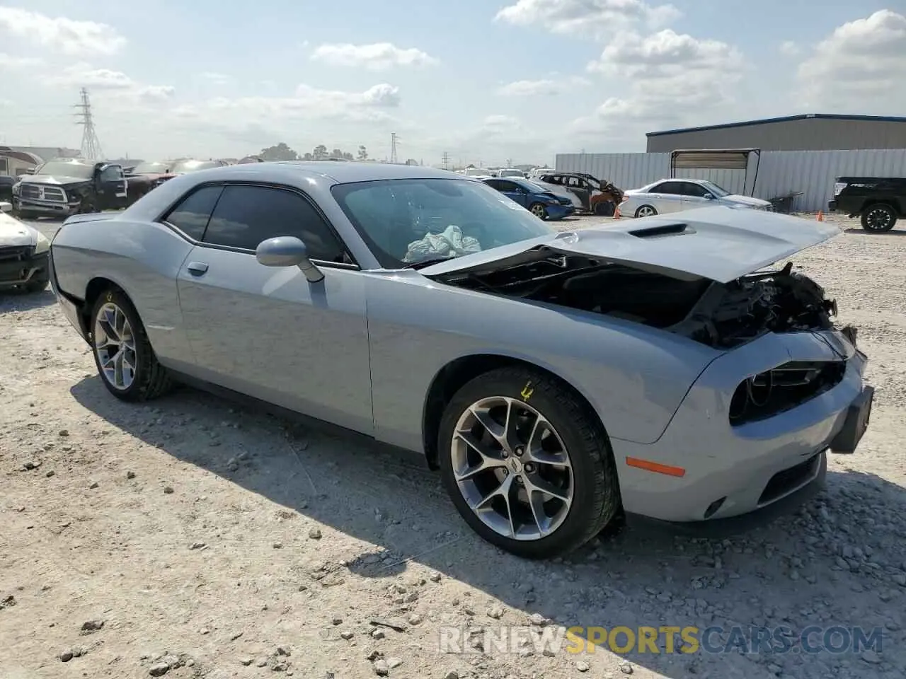 4 Photograph of a damaged car 2C3CDZAG0MH614098 DODGE CHALLENGER 2021