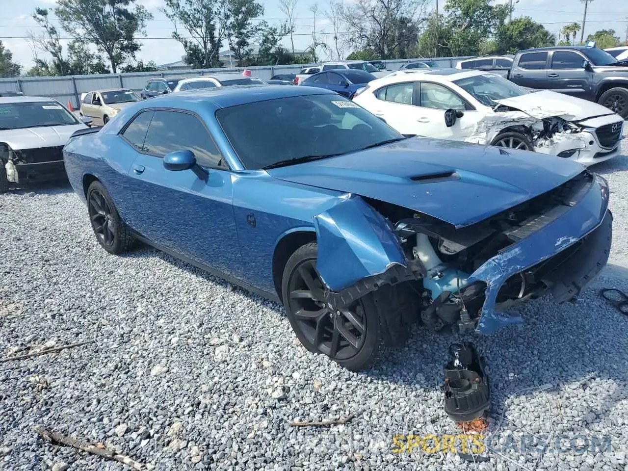 4 Photograph of a damaged car 2C3CDZAG1MH572671 DODGE CHALLENGER 2021