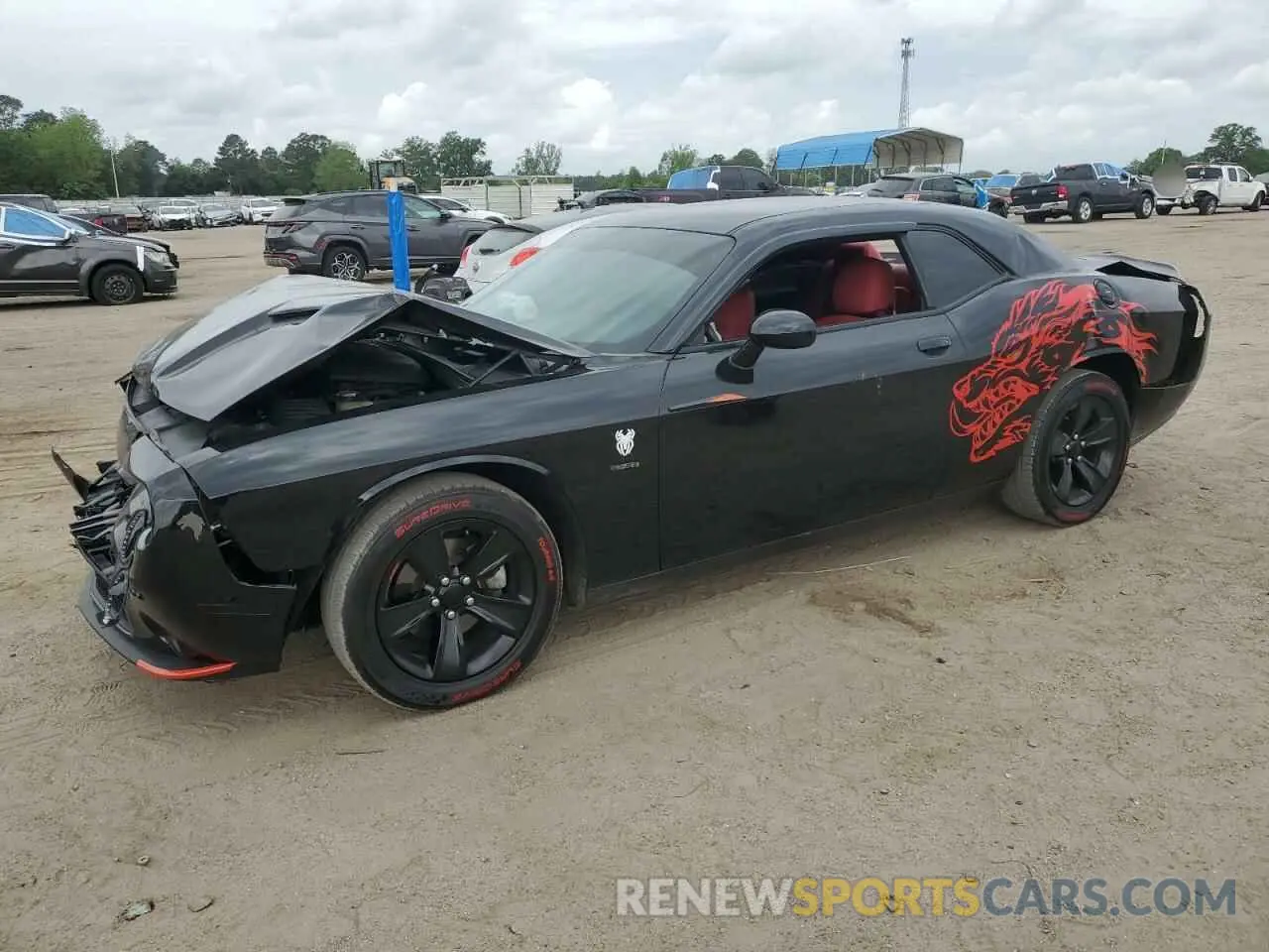 1 Photograph of a damaged car 2C3CDZAG2MH547021 DODGE CHALLENGER 2021