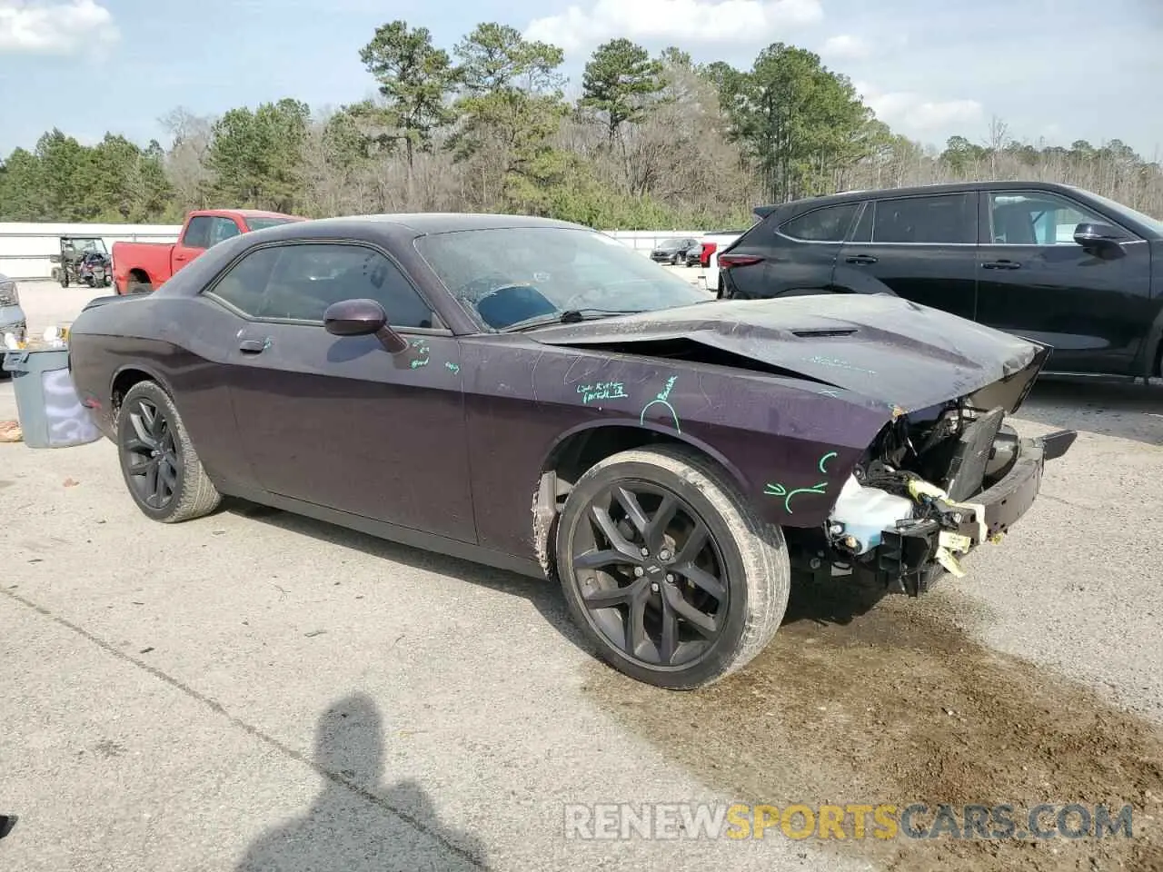 4 Photograph of a damaged car 2C3CDZAG2MH603328 DODGE CHALLENGER 2021