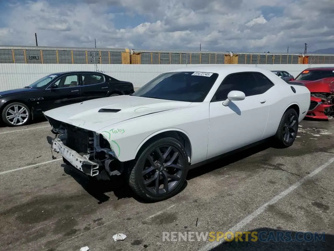 1 Photograph of a damaged car 2C3CDZAG3MH599791 DODGE CHALLENGER 2021