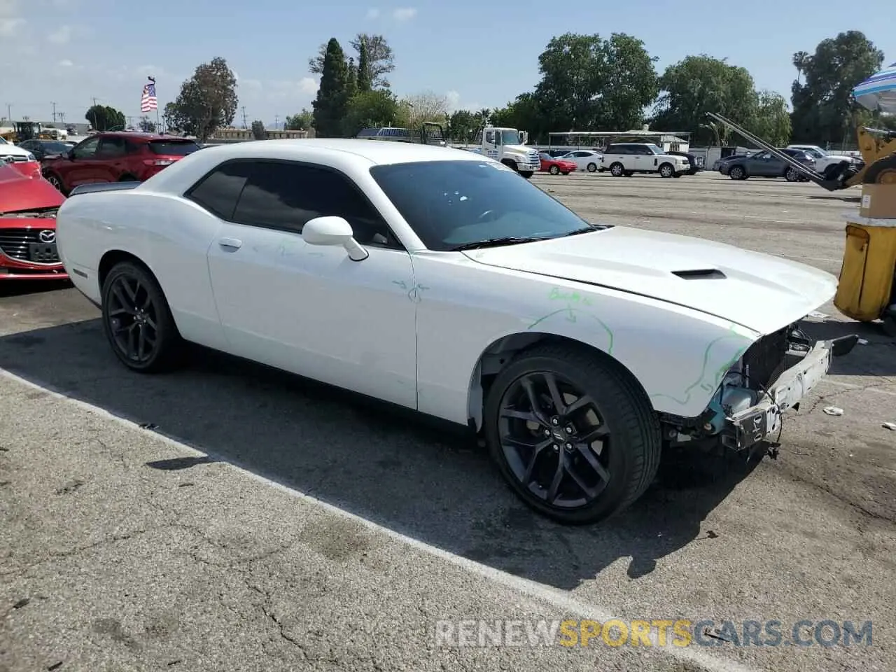 4 Photograph of a damaged car 2C3CDZAG3MH599791 DODGE CHALLENGER 2021