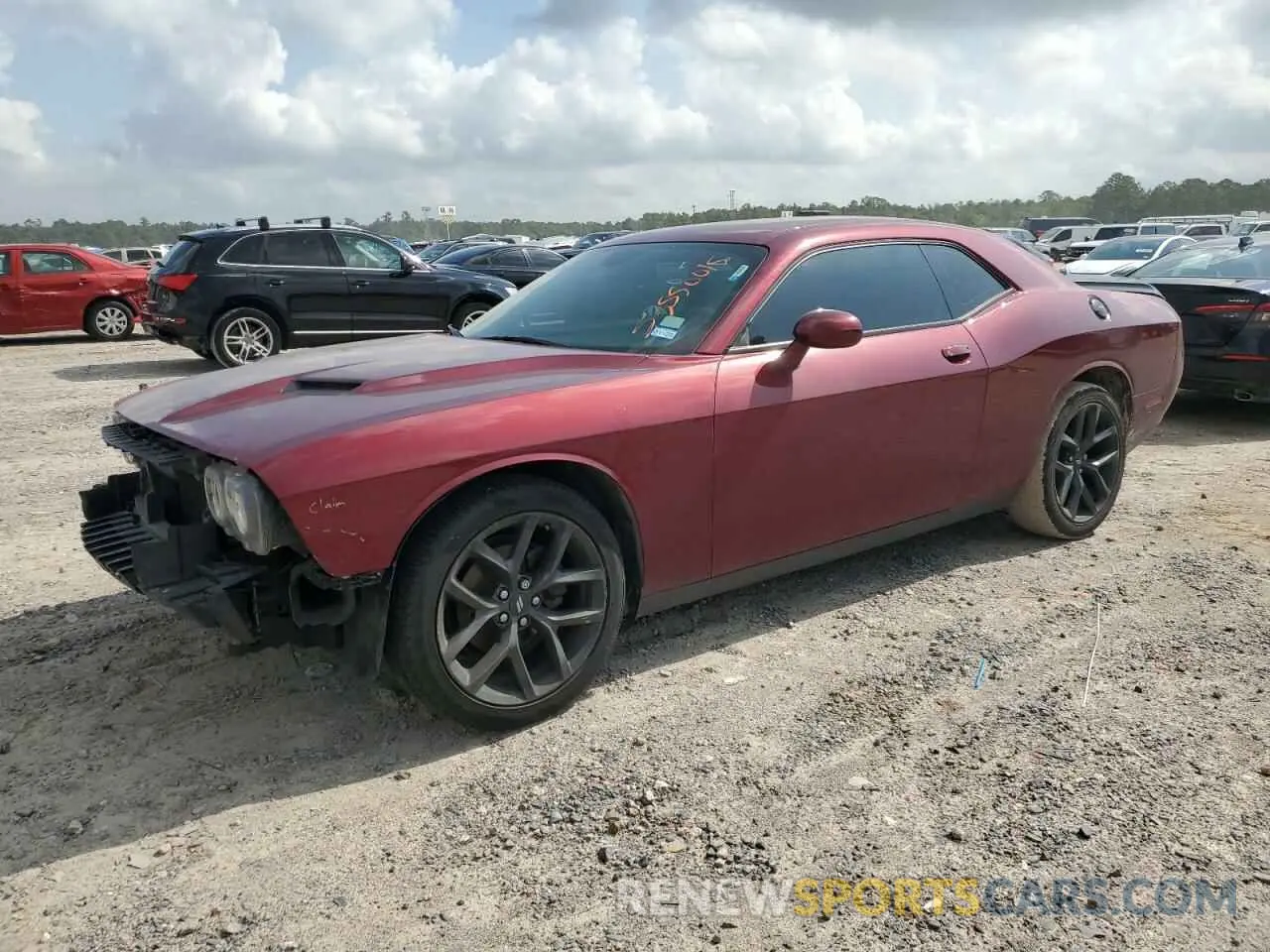 1 Photograph of a damaged car 2C3CDZAG5MH513722 DODGE CHALLENGER 2021