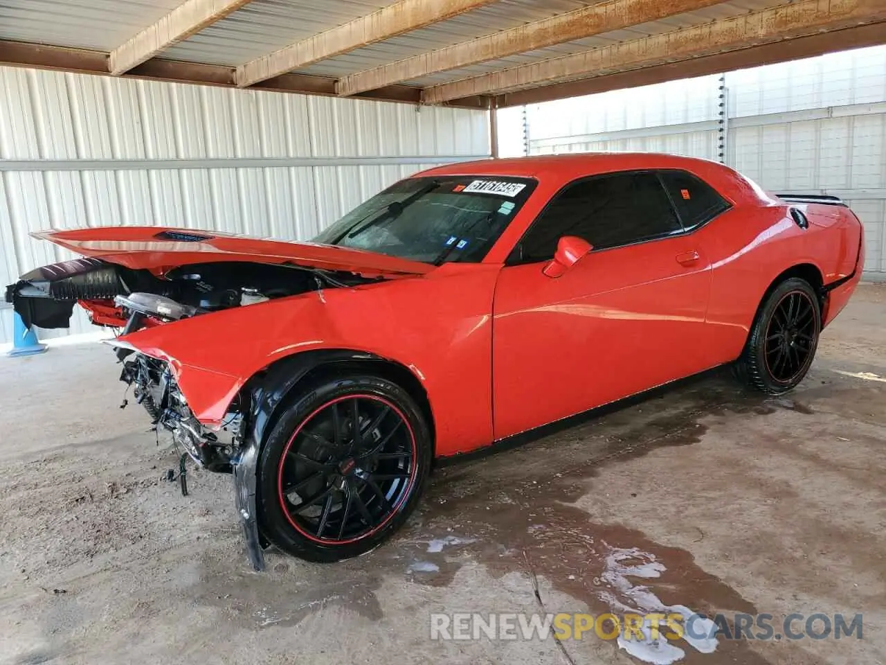 1 Photograph of a damaged car 2C3CDZAG6MH586632 DODGE CHALLENGER 2021