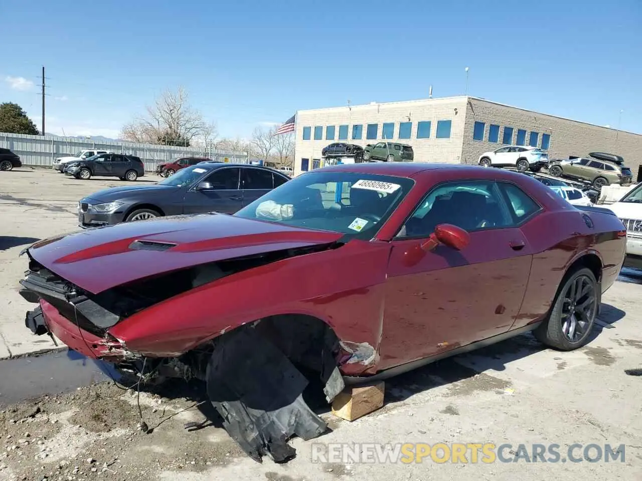 1 Photograph of a damaged car 2C3CDZAG7MH510059 DODGE CHALLENGER 2021