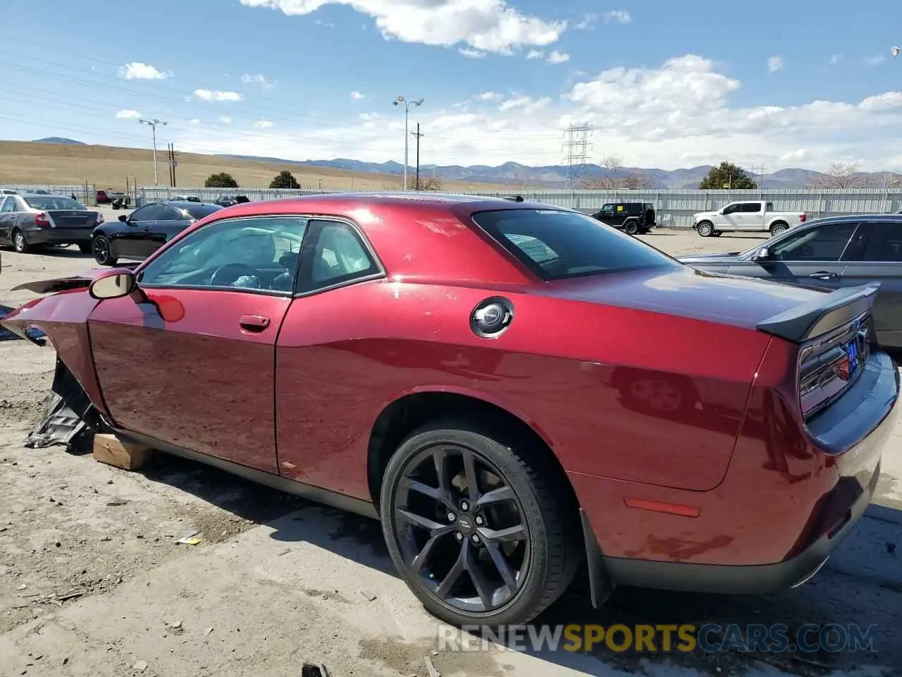 2 Photograph of a damaged car 2C3CDZAG7MH510059 DODGE CHALLENGER 2021