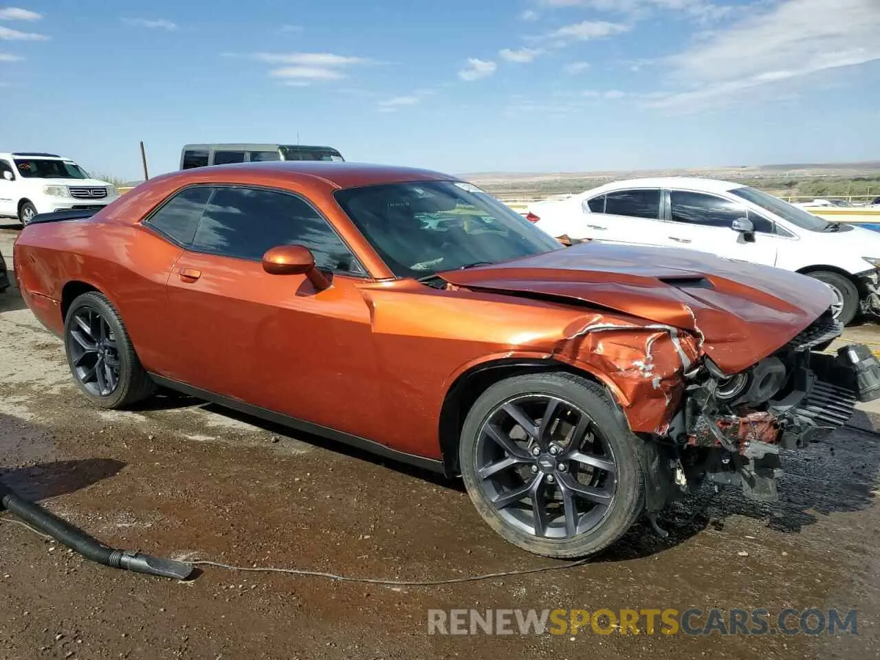 4 Photograph of a damaged car 2C3CDZAG9MH501573 DODGE CHALLENGER 2021