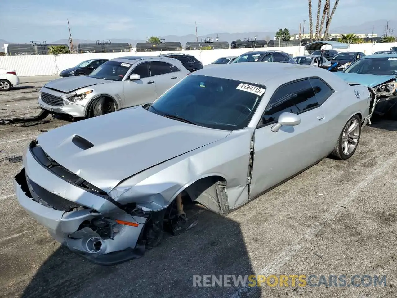 1 Photograph of a damaged car 2C3CDZBT6MH546482 DODGE CHALLENGER 2021