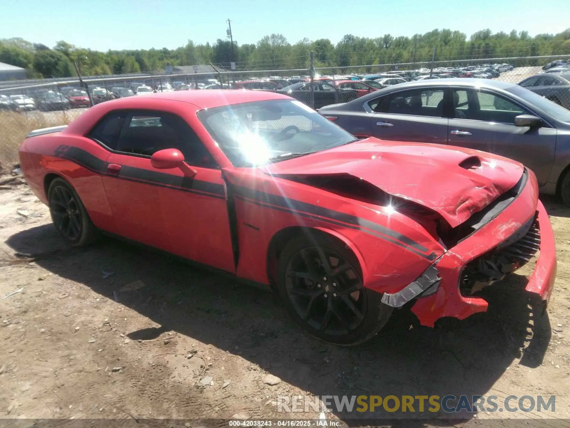 1 Photograph of a damaged car 2C3CDZBT7MH541596 DODGE CHALLENGER 2021