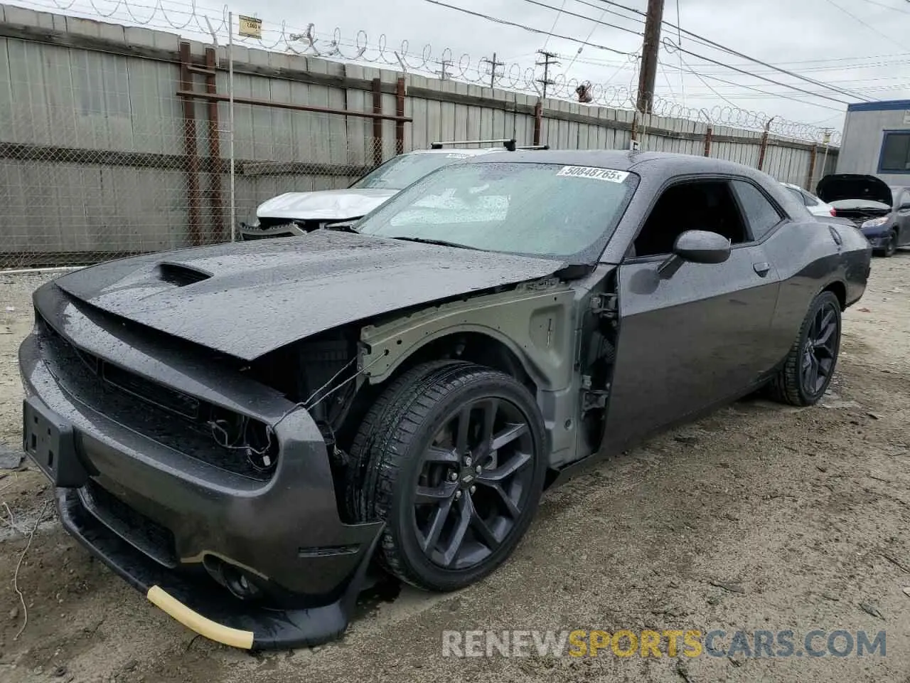 1 Photograph of a damaged car 2C3CDZBT7MH646428 DODGE CHALLENGER 2021