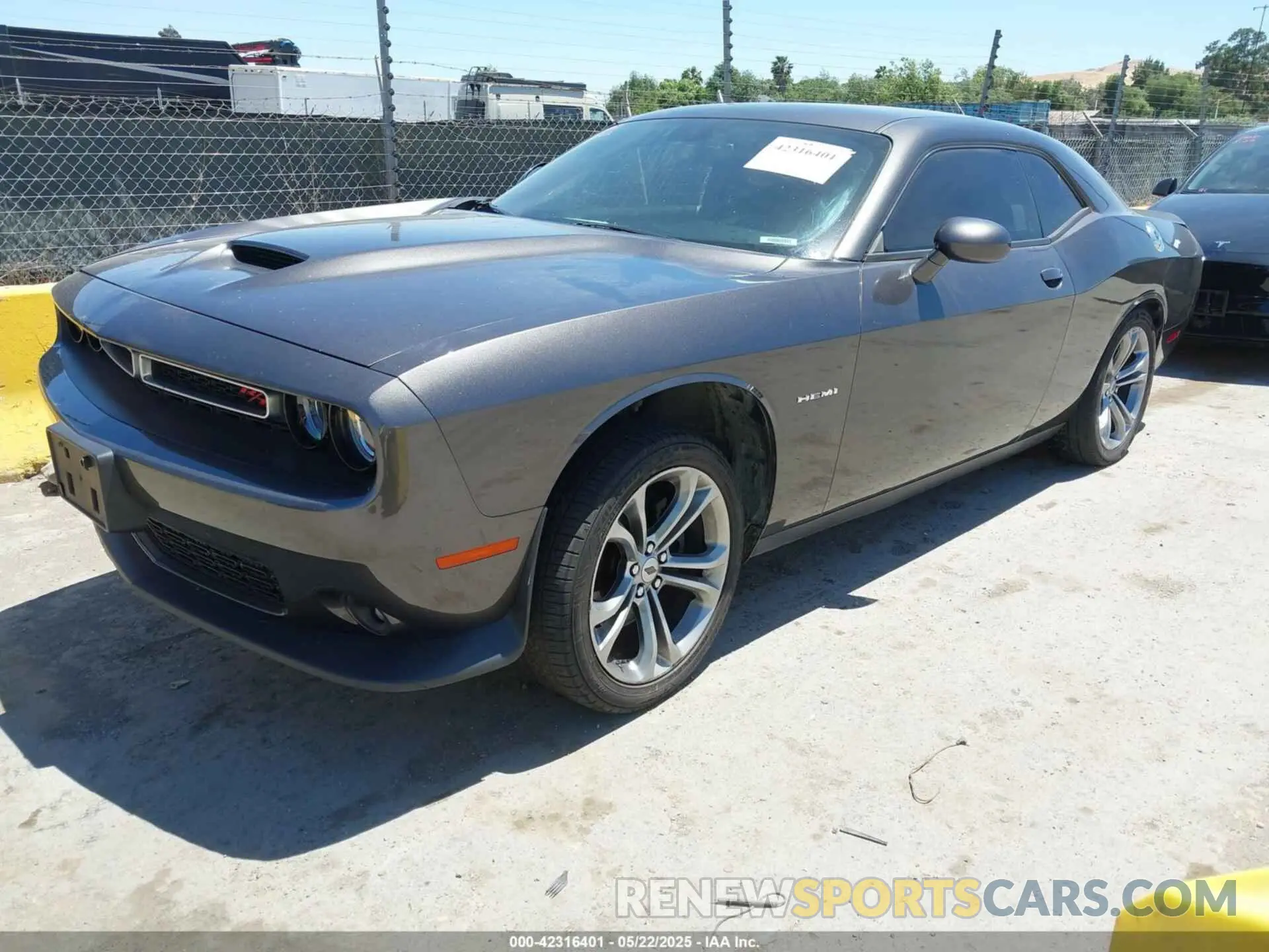 2 Photograph of a damaged car 2C3CDZBT8MH526489 DODGE CHALLENGER 2021
