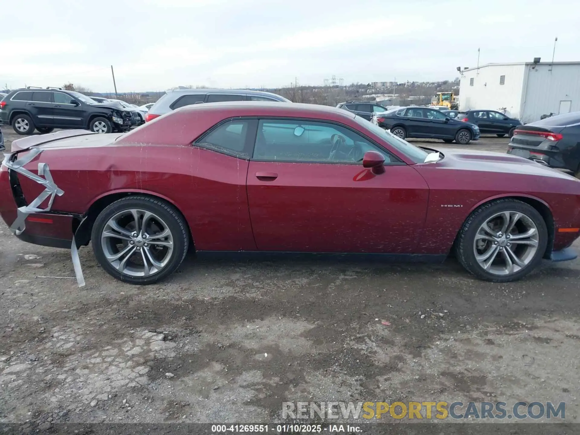 13 Photograph of a damaged car 2C3CDZBT8MH593707 DODGE CHALLENGER 2021