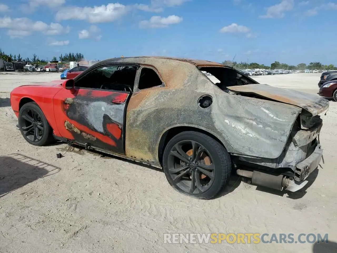 2 Photograph of a damaged car 2C3CDZBT9MH593750 DODGE CHALLENGER 2021