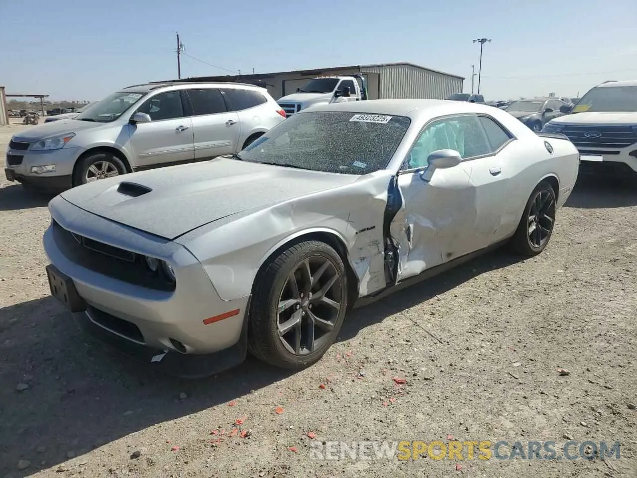 1 Photograph of a damaged car 2C3CDZBTXMH590646 DODGE CHALLENGER 2021