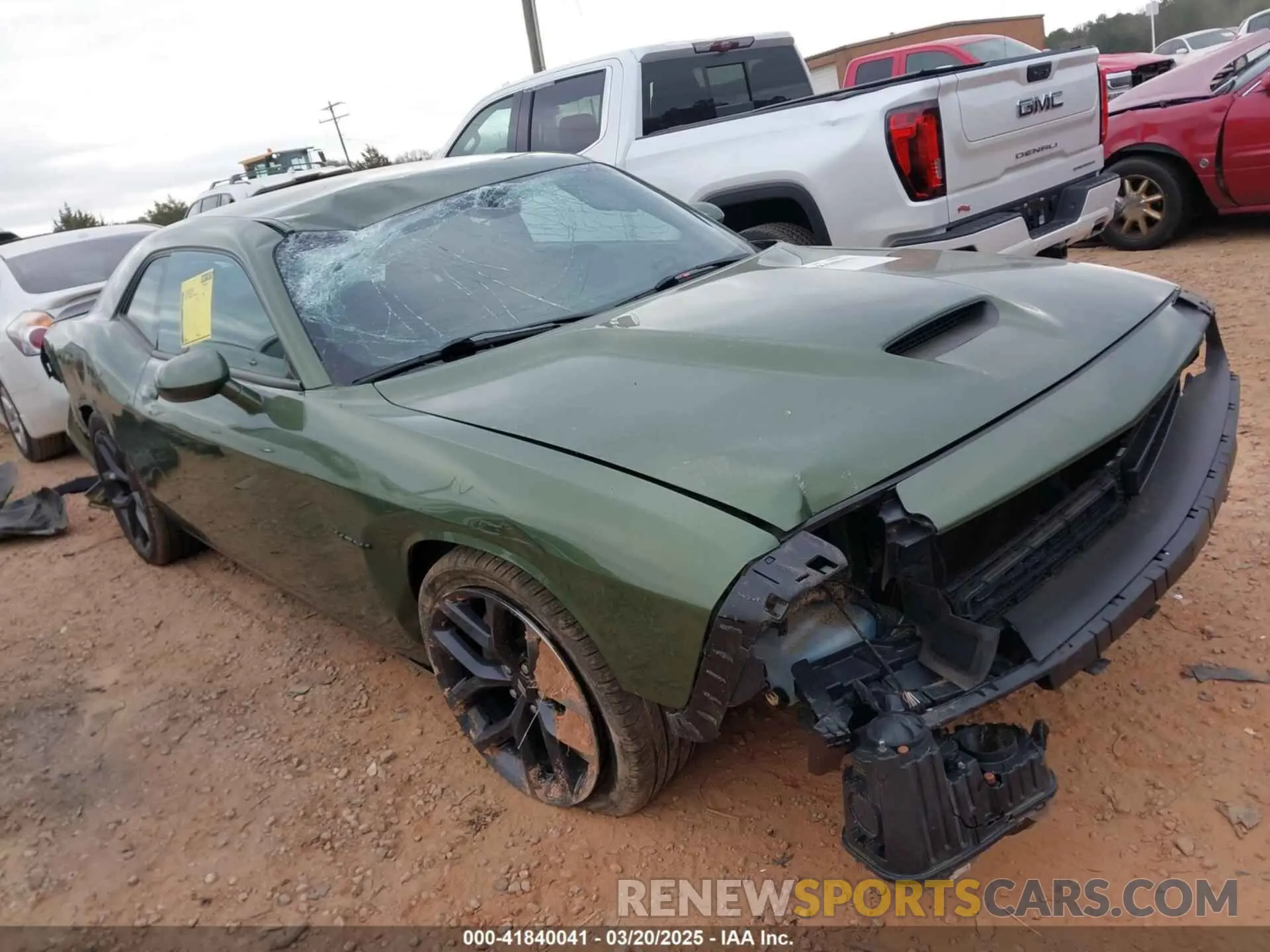 1 Photograph of a damaged car 2C3CDZBTXMH680623 DODGE CHALLENGER 2021