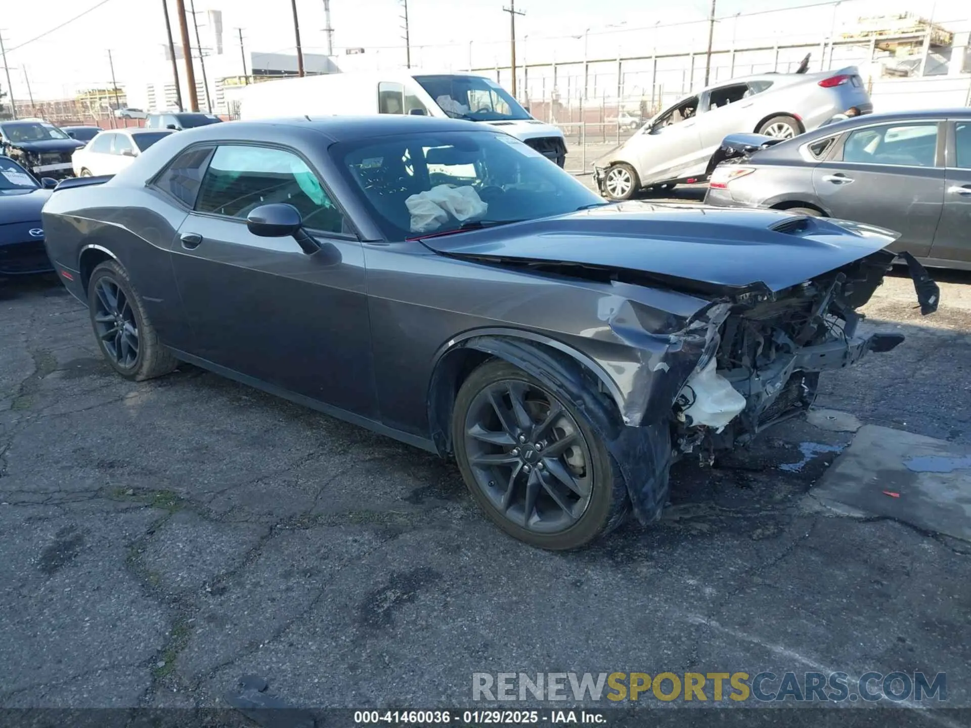 1 Photograph of a damaged car 2C3CDZKG4MH677574 DODGE CHALLENGER 2021