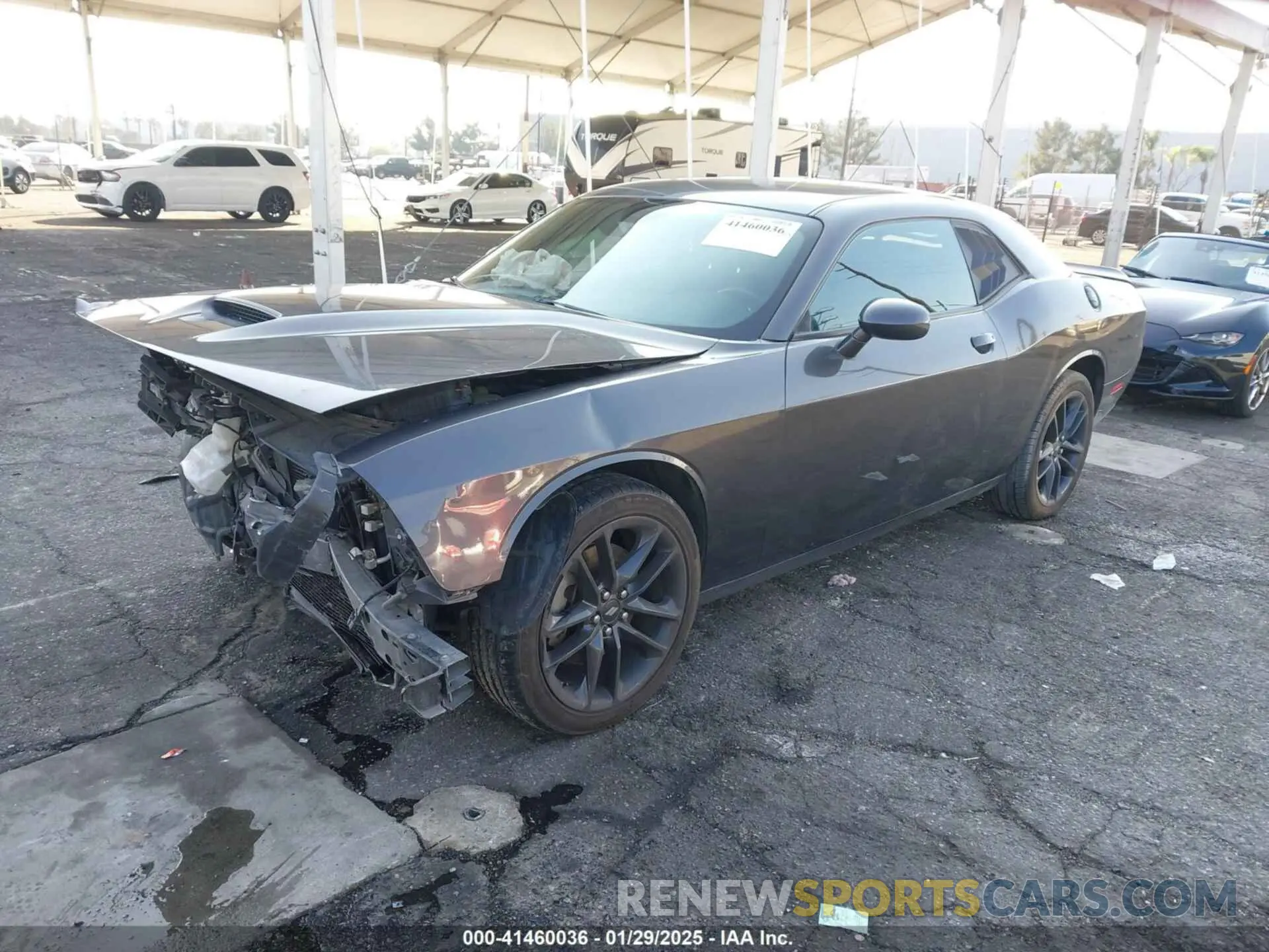 2 Photograph of a damaged car 2C3CDZKG4MH677574 DODGE CHALLENGER 2021