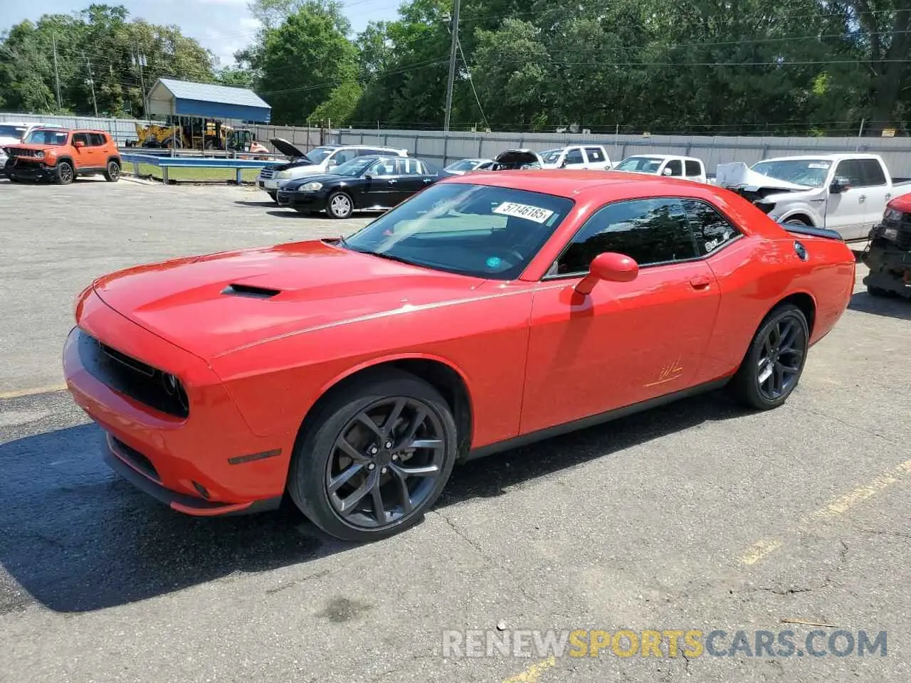 1 Photograph of a damaged car 2C3CDZAG2NH122447 DODGE CHALLENGER 2022