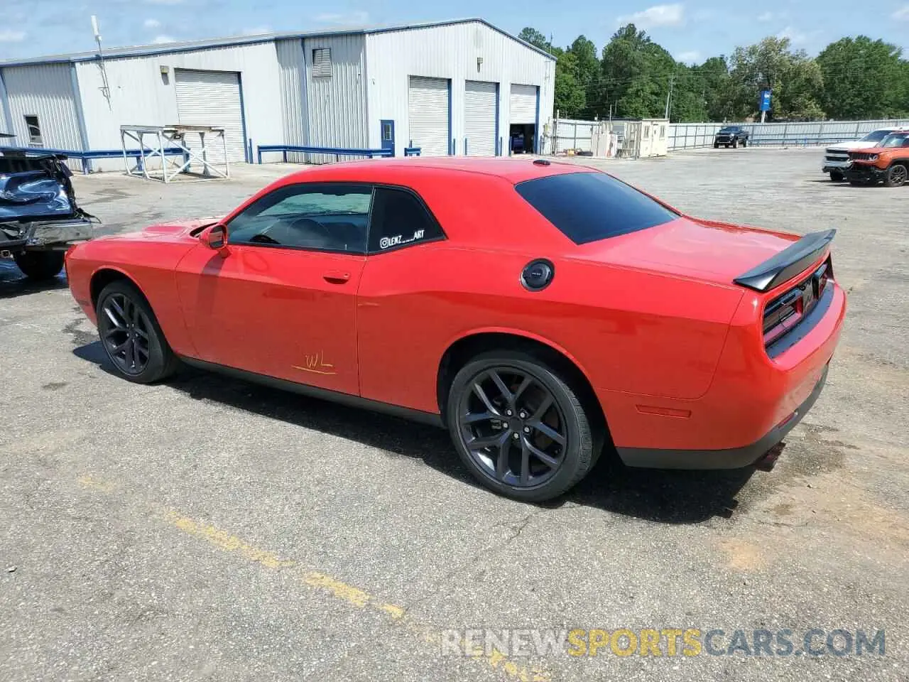 2 Photograph of a damaged car 2C3CDZAG2NH122447 DODGE CHALLENGER 2022