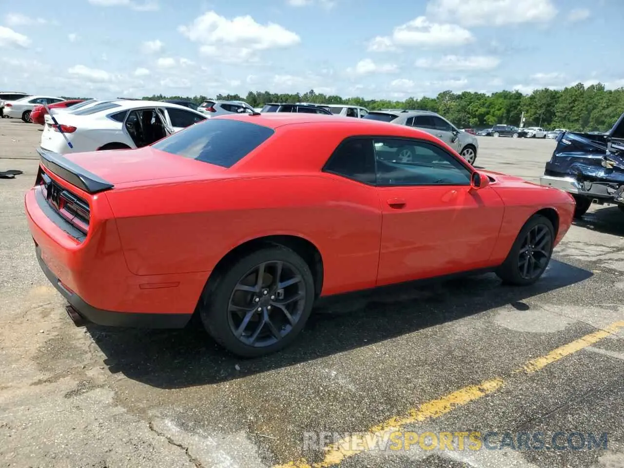 3 Photograph of a damaged car 2C3CDZAG2NH122447 DODGE CHALLENGER 2022