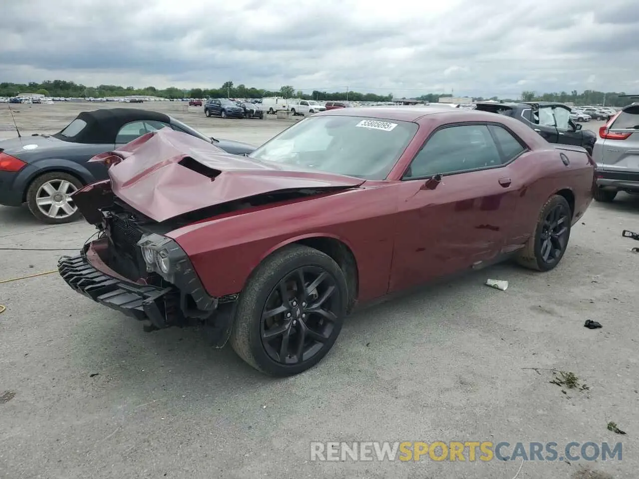 1 Photograph of a damaged car 2C3CDZAG3NH165016 DODGE CHALLENGER 2022