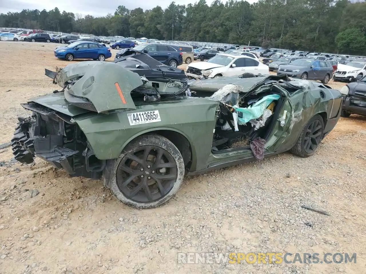 1 Photograph of a damaged car 2C3CDZAG6NH212359 DODGE CHALLENGER 2022