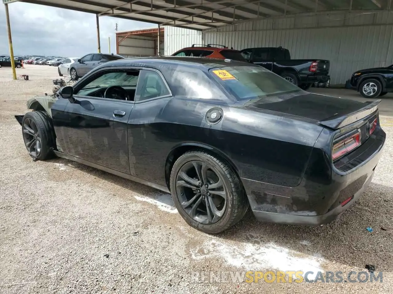 2 Photograph of a damaged car 2C3CDZBT2NH131869 DODGE CHALLENGER 2022