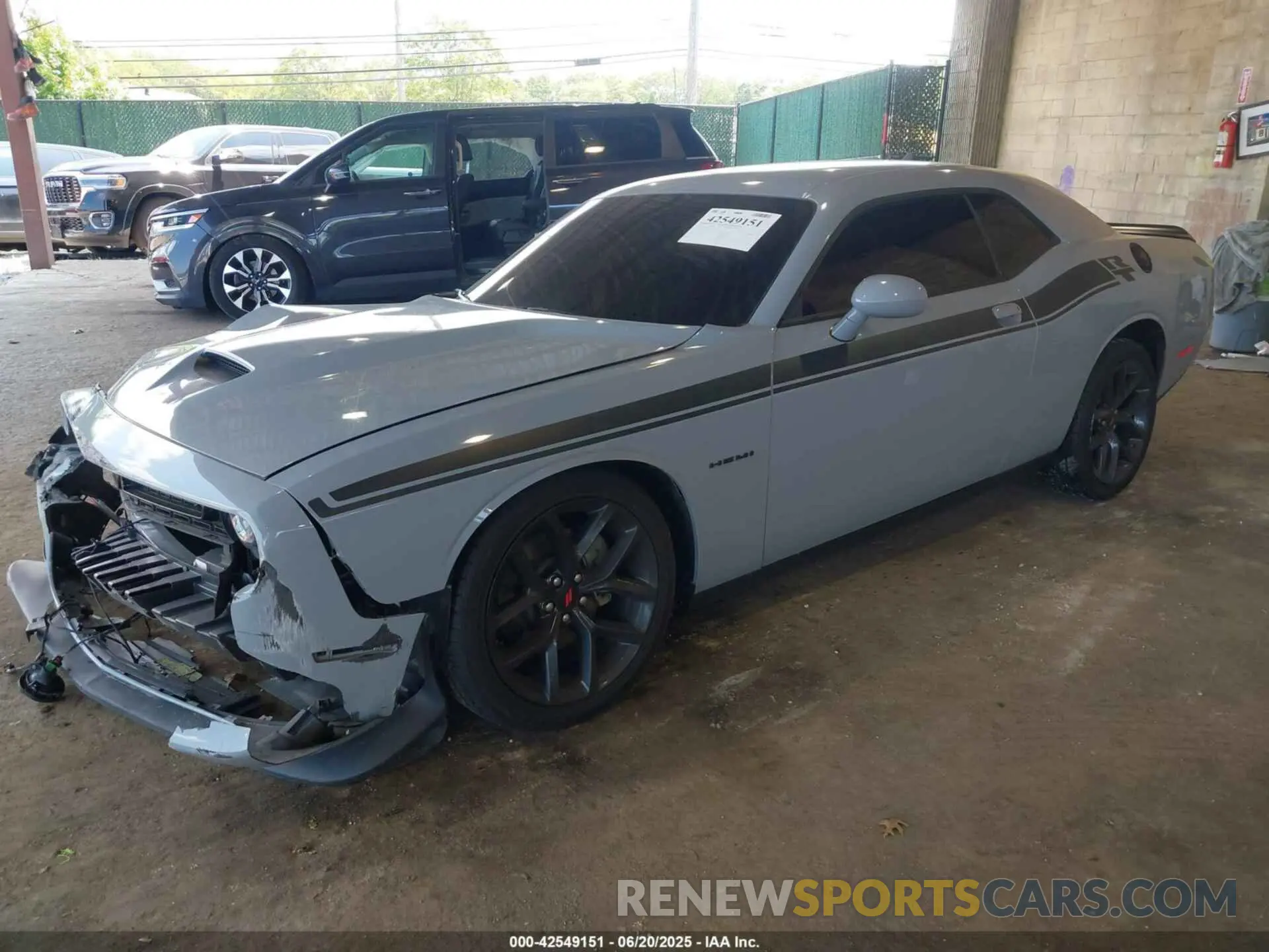 2 Photograph of a damaged car 2C3CDZBT5NH234316 DODGE CHALLENGER 2022